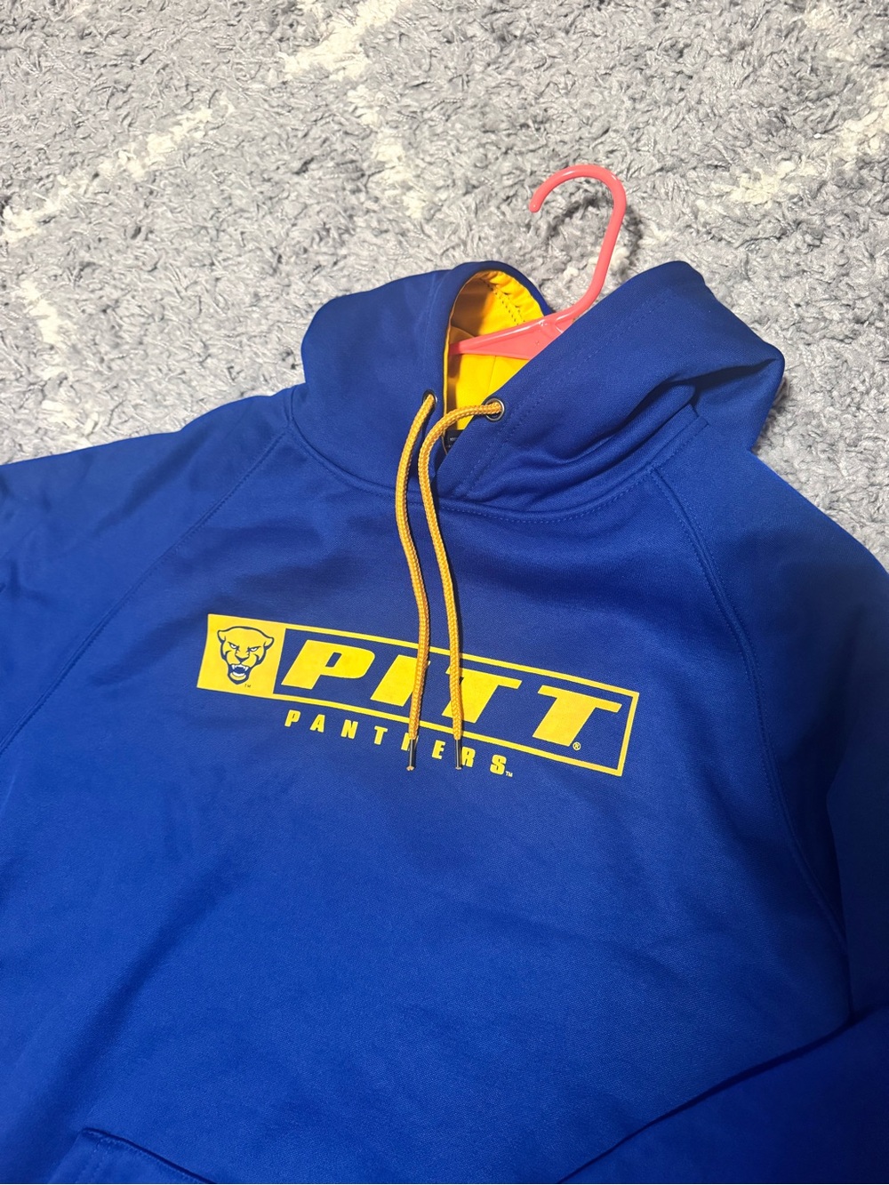 Colosseum Blue Hoodie with Yellow Pitt Logo